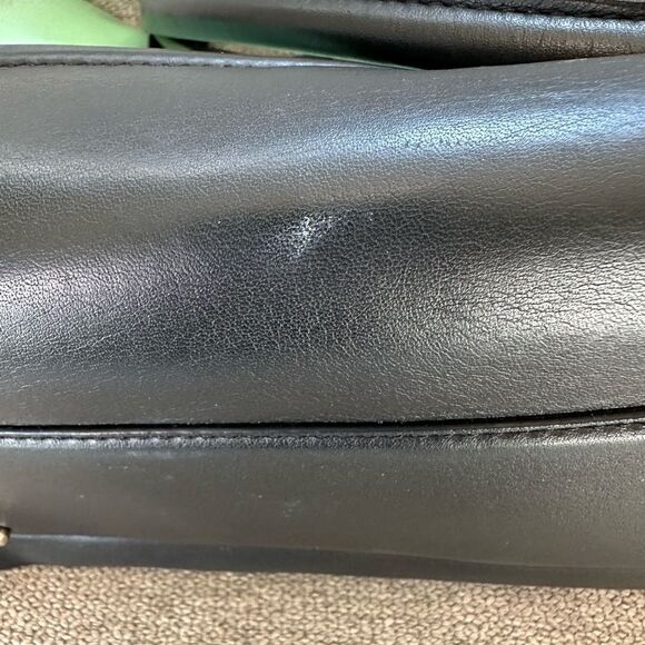 Kate Spade Elena Chelsea Park Coastline Patent Leather Tote Bag Mint and Black - Picture 11 of 12